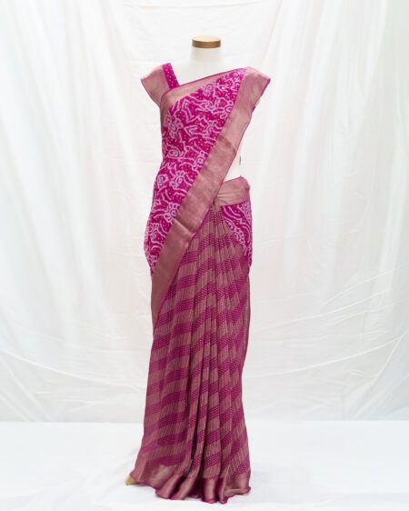 Bhandani Georgette fusion saree