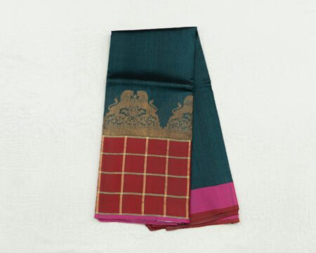 Banaras checks kora tussar saree