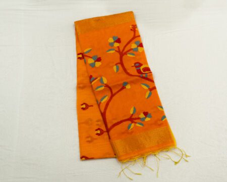 organza jamdhani saree